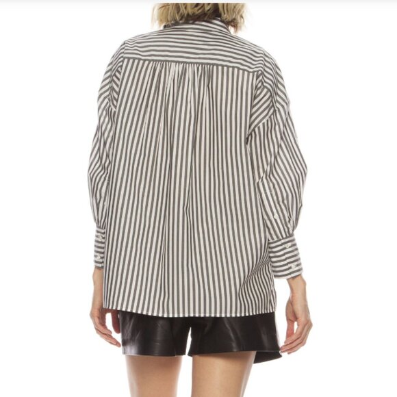 Nili Lotan Fulton Shirt - Stripe - Picture 4 of 12